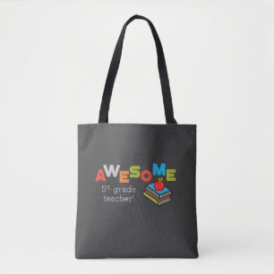 Fifth Grade Teacher Appreciation Awesome Tote Bag