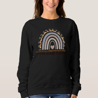 Fifth Grade Teacher Leopard Rainbow   Teacher Sweatshirt