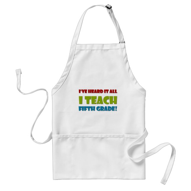 Fifth Grade Teacher Standard Apron (Front)