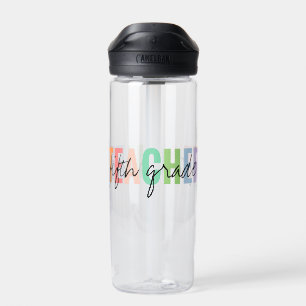 Fifth Grade Teacher Water Bottle