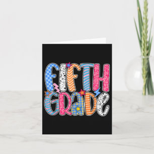 Fifth Grade Team 5th Grade Back To School Teacher Card
