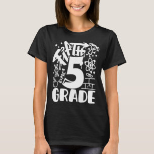 Fifth Grade Team 5th Grade Teacher Kids Girls Back T-Shirt