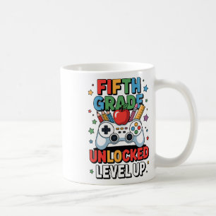 Fifth Grade Unlocked Level Up Video Game First Day Coffee Mug