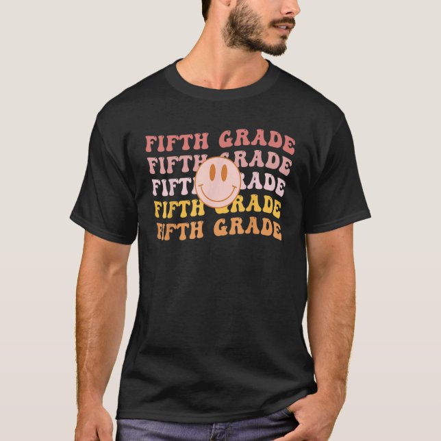 Fifth Grade Vibes 5th Grade Team 1st Day of School T-Shirt (Front)