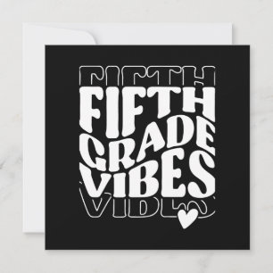 Fifth Grade Vibes Back To School Invitation