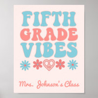 Fifth Grade Vibes - Retro Back To School