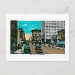 Fifth Street Looking North, San Diego Postcard