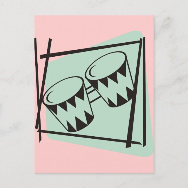 Fifties Bongos Postcard (Front)
