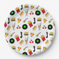 Fifties Diner Nostalgic Style Records, Food