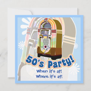 Fifties Party Invitation