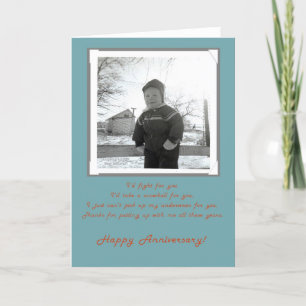Fifties Photo Happy Anniversary Wife Card