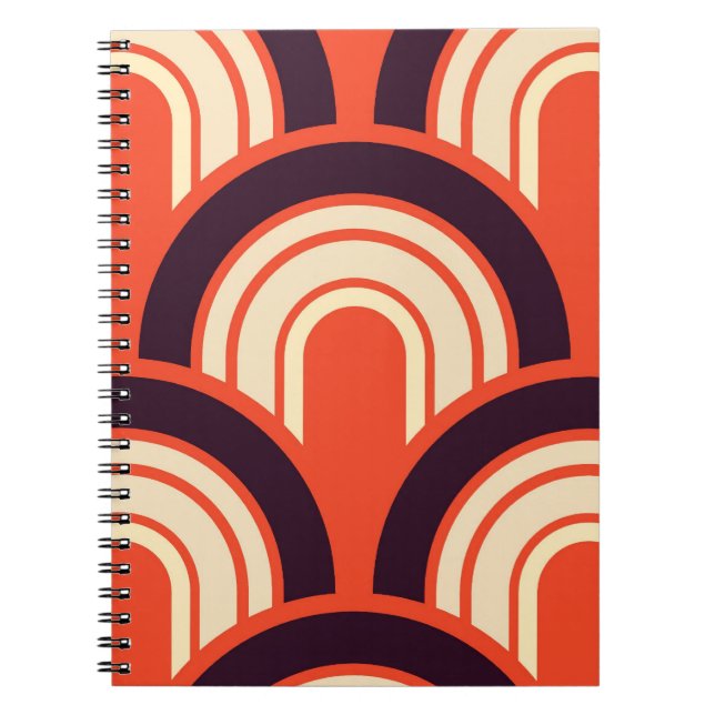 Fifties Retro Abstract Notebook (Front)