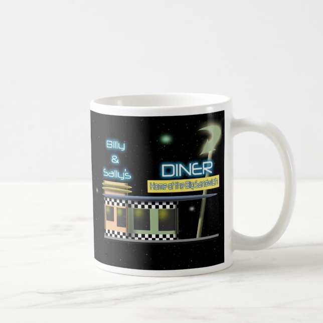 Fifties Style Diner Coffee Mug (Right)