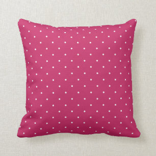 Fifties Style Raspberry Red Polka Dot Cushion