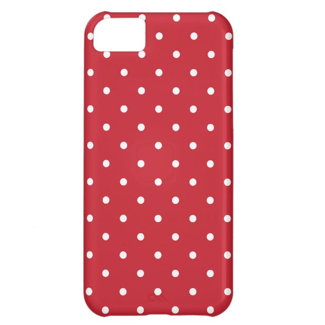 Fifties Style Red Polka Dot iPhone Case (Back)