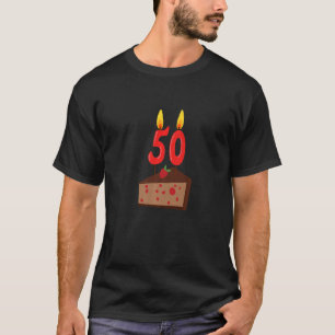 Fiftieth Birthday Cake Outfit Men Women Boys Girls T-Shirt