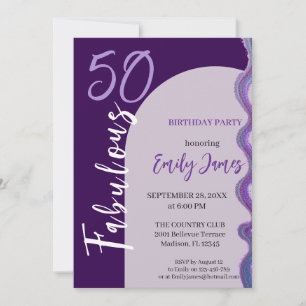 Fifty 50th Birthday Invitation For Woman
