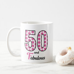 Fifty and Fabulous 50th Birthday Party Coffee Mug