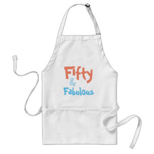 Fifty and Fabulous Birthday Apron