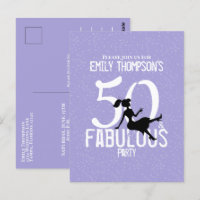 Fifty and Fabulous Birthday Modern Cute Cocktails