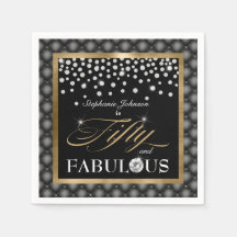 Fifty and Fabulous Black Gold Diamonds Glamourous