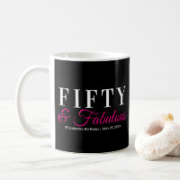 Fifty and Fabulous Elegant Hot Pink 50th Birthday