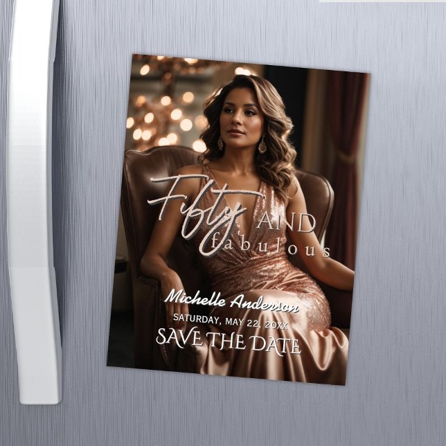 Fifty and Fabulous Magnetic Save the Date (Creator Uploaded)