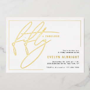 Fifty and Fabulous Minimal 50th Birthday Party