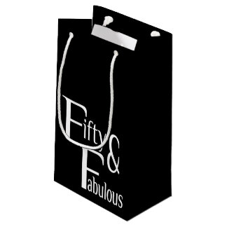 Fifty and Fabulous Small Gift Bag