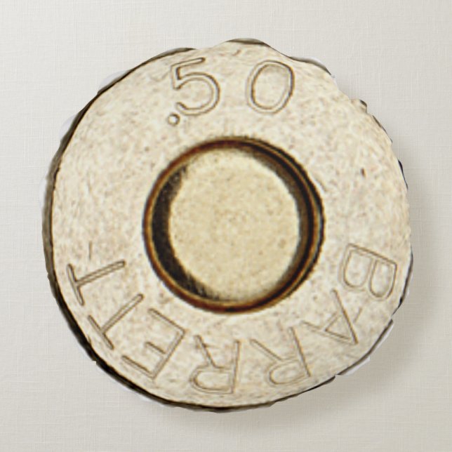 Fifty Calibre Round Cushion (Back)
