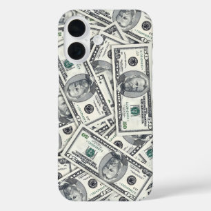 Fifty Dollar Bill Money Pattern iPhone 16 Case