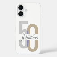 Fifty & Fabulous 50th Birthday Case-Mate iP Modern