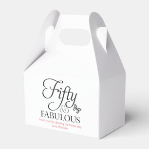 Fifty & fabulous Favour Birthday box
