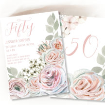 Fifty Floral Birthday