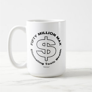 Fifty Million Max™ Black Logo Large Classic Mug