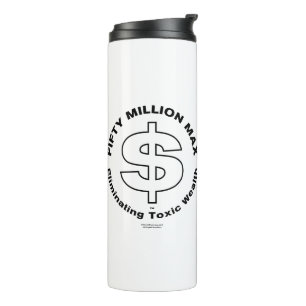 Fifty Million Max™ Black Logo Thermal Tumbler