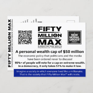 Fifty Million Max™ Information Postcard (1)