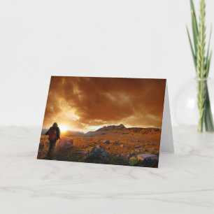 Fifty Mountain Sunset - Glacier National Park Card