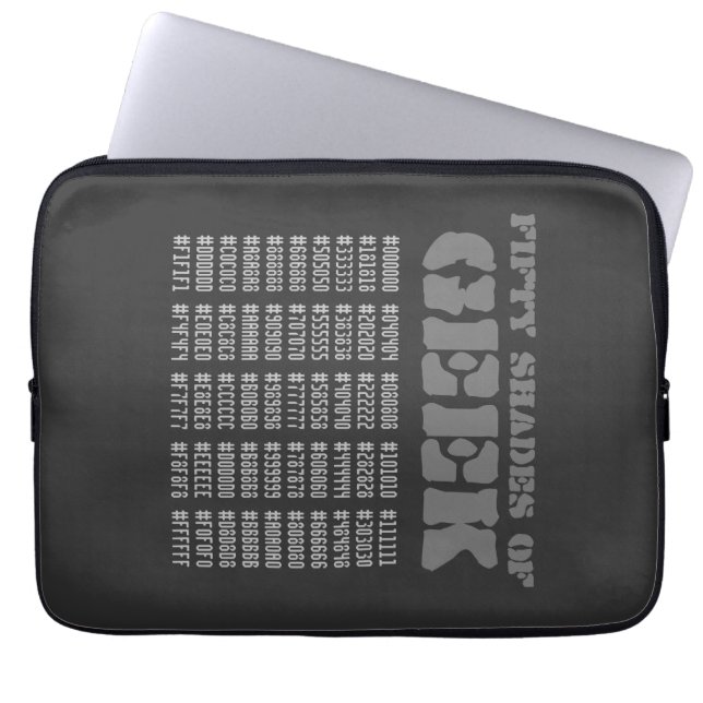 Fifty Shades of Geek Laptop Sleeve (Front)