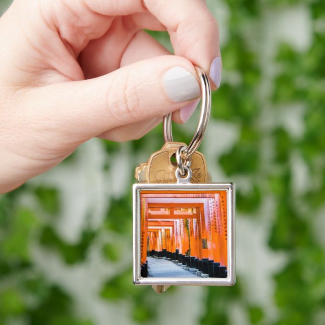 Fifty shades of orange - Senbon Torii, Kyoto Key Ring (Hand)