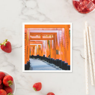 Fifty shades of orange - Senbon Torii, Kyoto Napkin