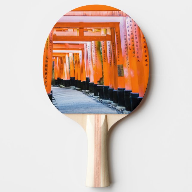 Fifty shades of orange - Senbon Torii, Kyoto Ping Pong Paddle (Front)