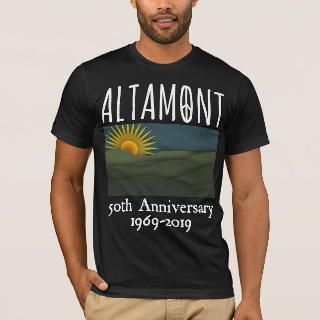 Fifty Years Altamont Speedway Free Concert 1969 T-Shirt (Front)