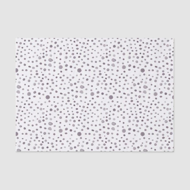 Fig Confetti Watercolor Dots Tissue Paper (Front)