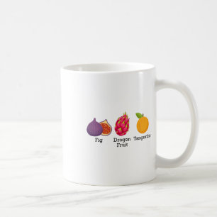 Fig Dragon Fruit Tangerine Fruit Subtle Anti Trump Coffee Mug