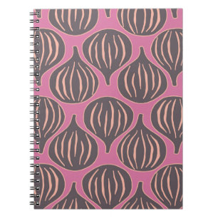 Fig Fantasy: Vintage Holiday Seamless Notebook