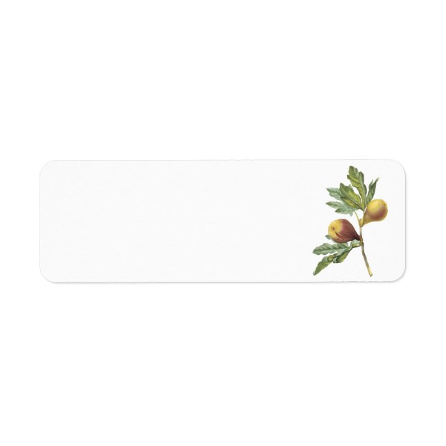 fig(Ficus violacea) by Redouté Return Address Label (Front)