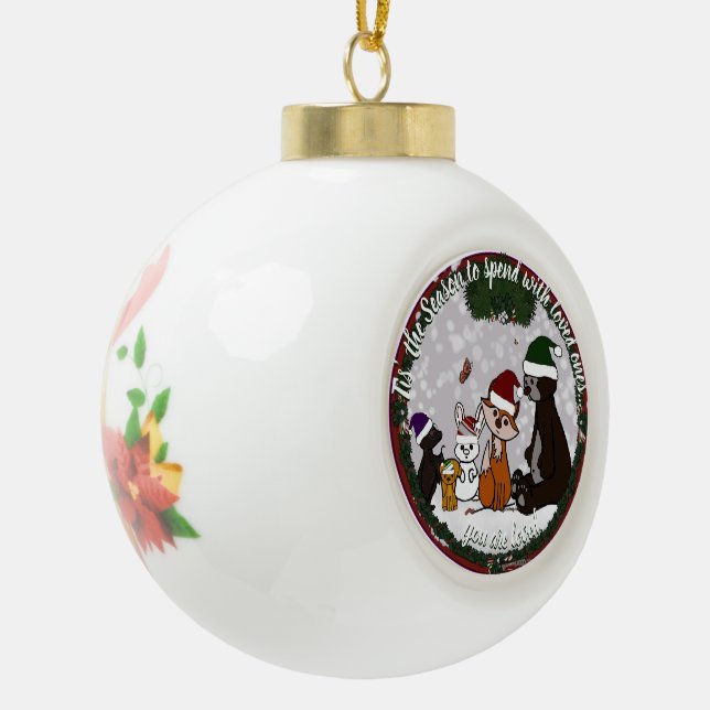 Fig & Friends Christmas Ornament (Left)