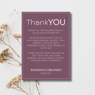 Fig Ivory Old Money Modern Thank You Card