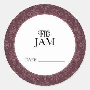 Fig Jam Canning Lid Labels